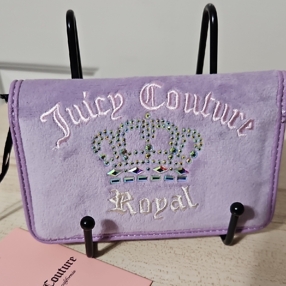 Juicy Couture NWT Veloure Lavender With Rhinestones Crown